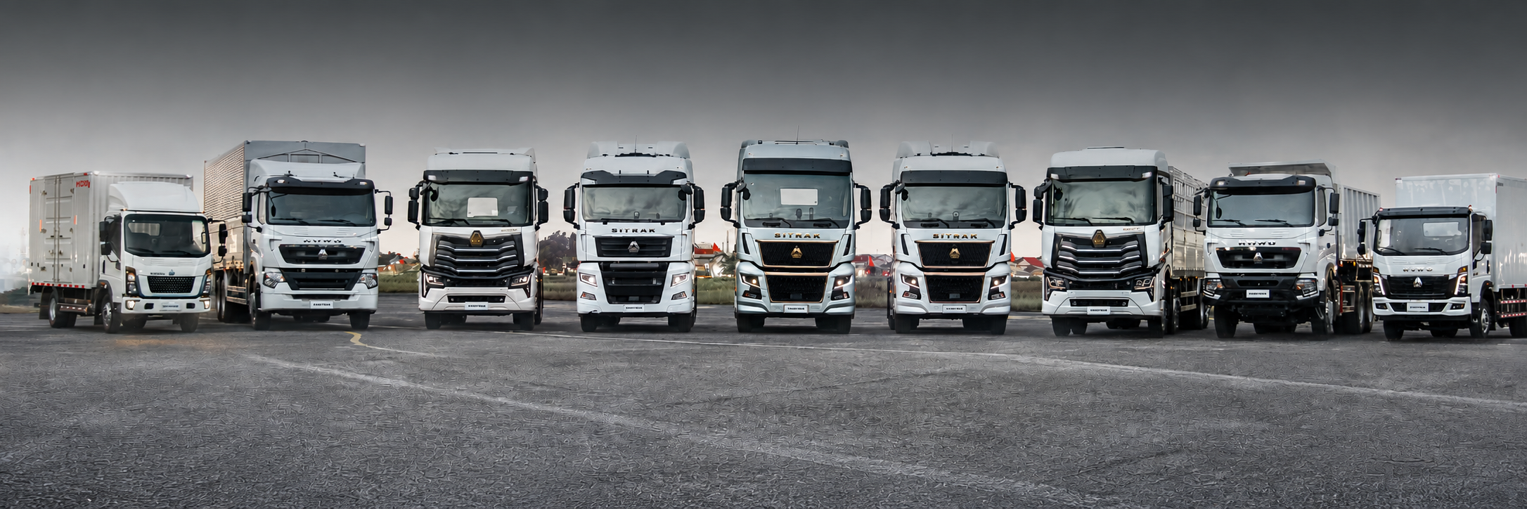 Dysin's full HOWO and SITRAK truck lineup